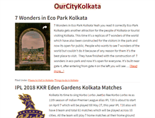 Tablet Screenshot of ourcitykolkata.com